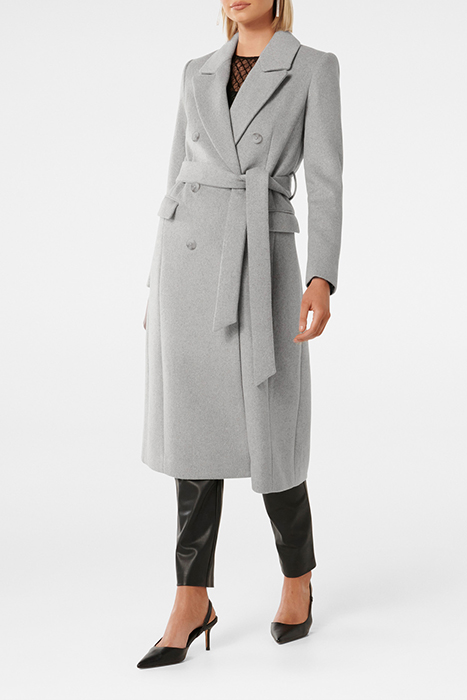 CHARLOTTE WRAP COAT GREY 4