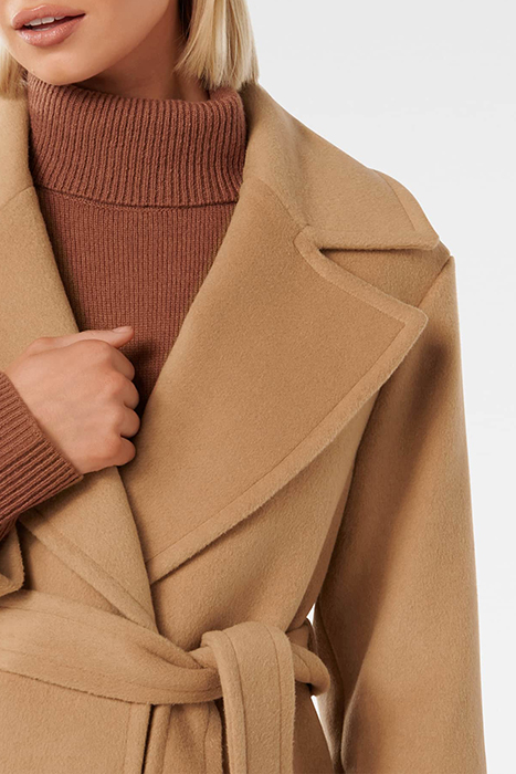 PRIYA WRAP COAT CAMEL 6