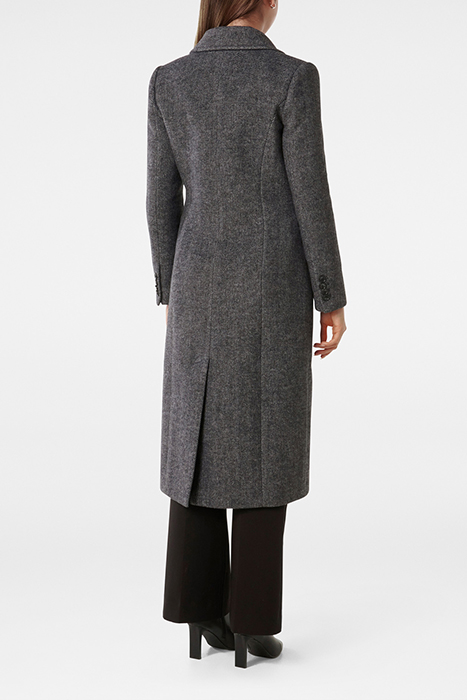 SYDNEY DOUBLE BREASTED BUTTON COAT BLACK 2