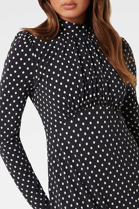 DAWSON HIGH NECK MIDI DRESS CANTERBURY SPOT 5