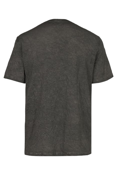 REGULAR FIT SS CREW WITH GARMENT DYE AND IRON GREY 2