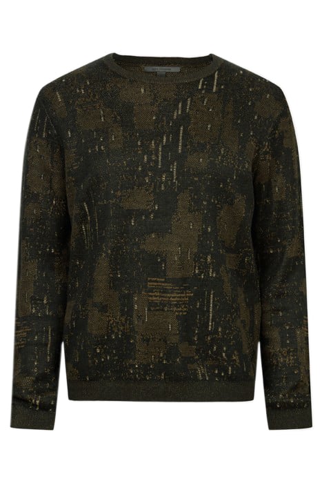 PATCHIN REGULAR FIT LS CREWNECK WITH PAT SEAWEED 2