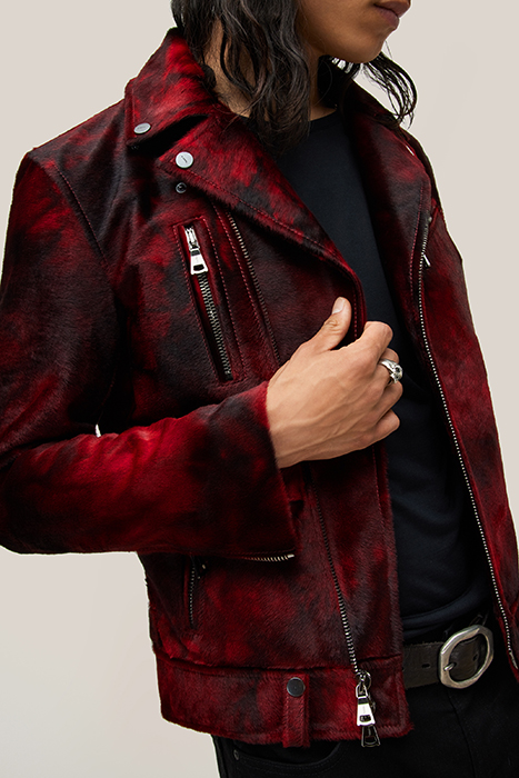 SLIM FIT ASYMMETIRIC ZIP CLOSURE BIKER J TOMATO 2