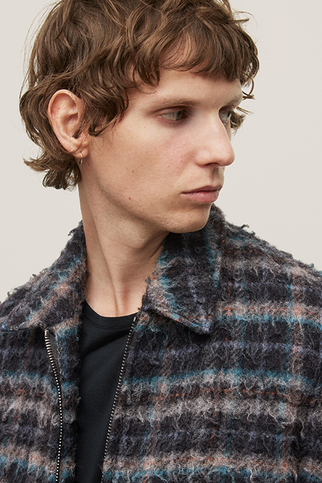 SLIM FIT ZIP FRONT JACKET WITH ZIP HIP P ELECTRIC SKY BLUE 2