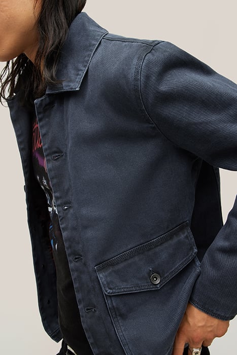 TURNBULL COAT - BUTTON CLOSURES CONTRAST DARK NAVY 2