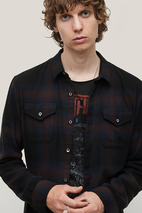 DALE REGULAR FIT LS WESTERN SPORT SHIRT BLACK 2