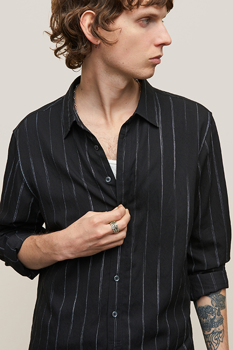 NYE SHIRT CLASSIC FIT SHIRT WITH REGULAR BLACK 2