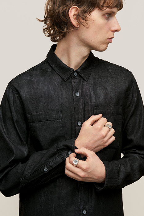 COLE REGULAR FIT L/S SHIRT BLACK 2