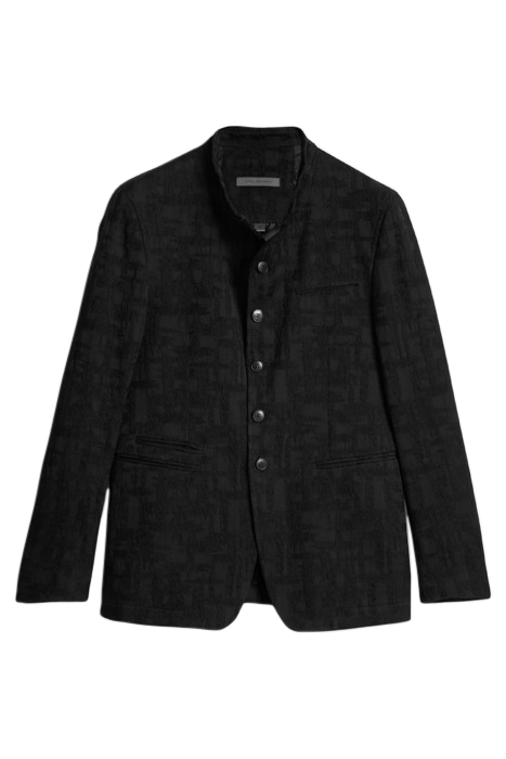 SLIM FIT CUT-AWAY JACKET WITH PEAK NAPEL BLACK 2