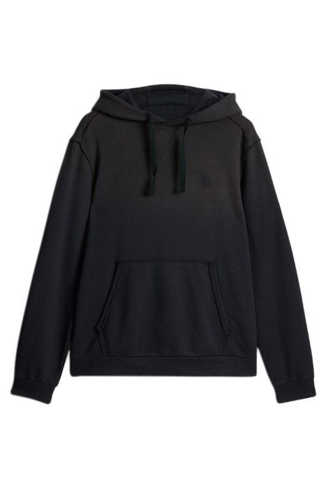 RANDAL LS OMBRE WASH PO HOODY BLACK 2