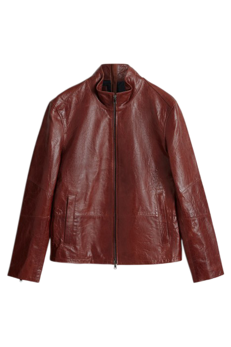 ZIP FRONT JACKET W/ HIDDEN ZIP DETAILS TOMATO 2