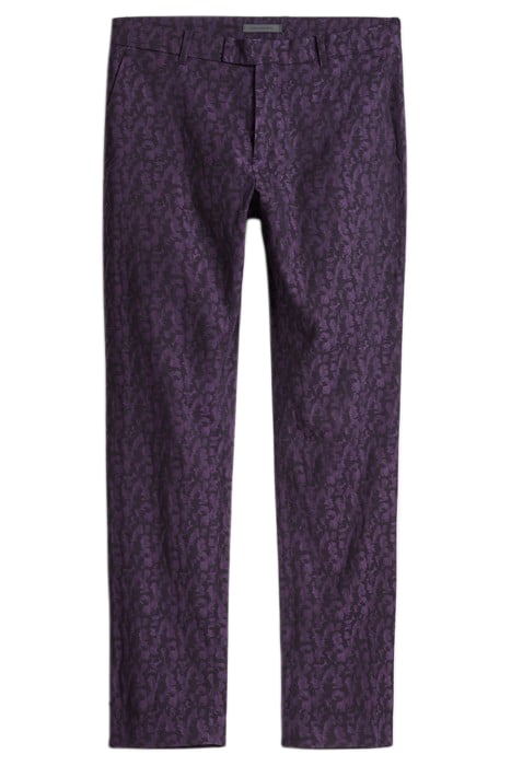 SLIM FIT PANTS WITH WELT HIP POCKET AND PURPLE HAZE 2