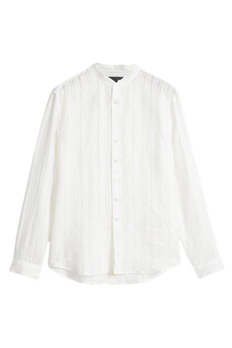 CLASSIC FIT SHIRT WITH STICHED BAND COLL WHITE 2