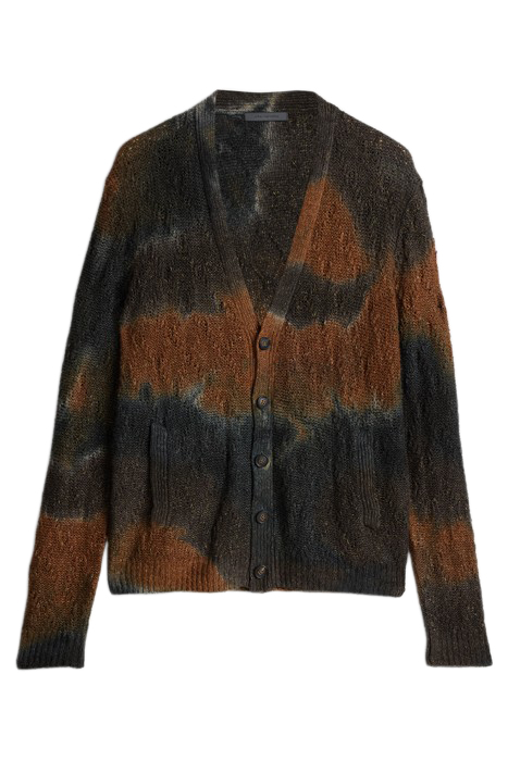 SOLANO REGULAR FIT LINEN BOUCLE CARDIGAN COPPER 2