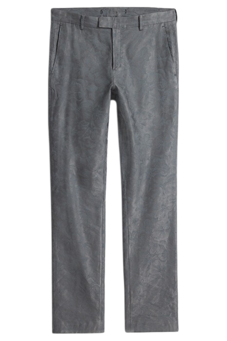 SLIM FIT PANTS WITH WELT HIP POCKET AND IRON GREY 2