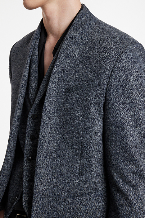 SLIM FIT HOOK AND BAR CLOSURE SHORT SHAW NAVY 3