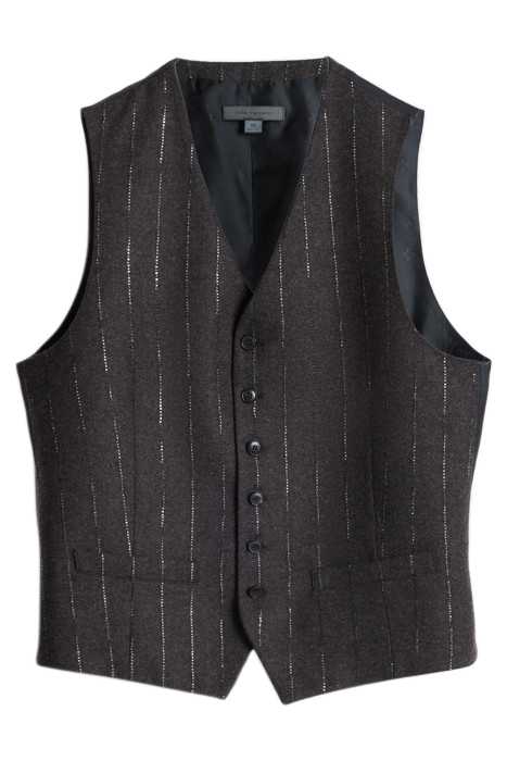 BUTTON FRONT VEST WITH FRONT BODY DARTS ESPRESSO 2