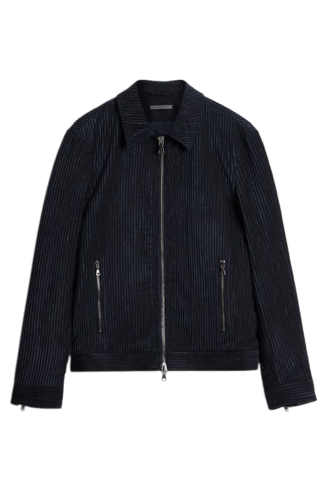 SLIM FIT ZIP FRONT JACKET WITH ZIP HIP P NAVY 2