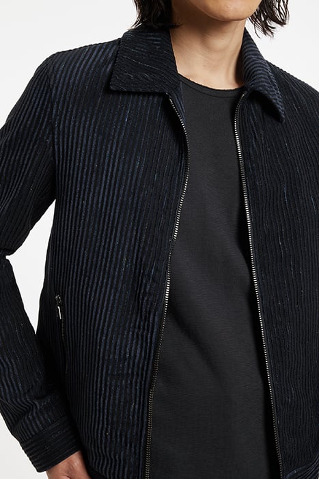 SLIM FIT ZIP FRONT JACKET WITH ZIP HIP P NAVY 3