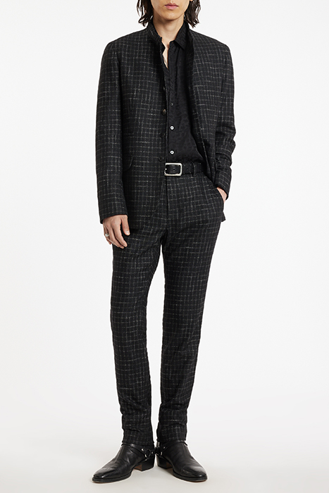 SLIM FIT PANTS WITH WELT HIP POCKET AND BLACK 2