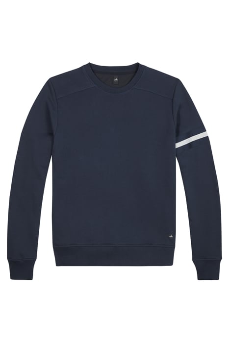 MOORE-BAND | CREW NECK SWEATER NAVY BLUE 1
