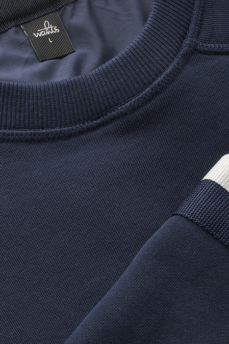 MOORE-BAND | CREW NECK SWEATER NAVY BLUE 2