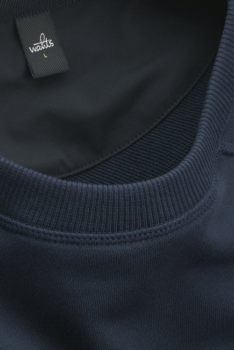 MOORE-BAND | CREW NECK SWEATER NAVY BLUE 3