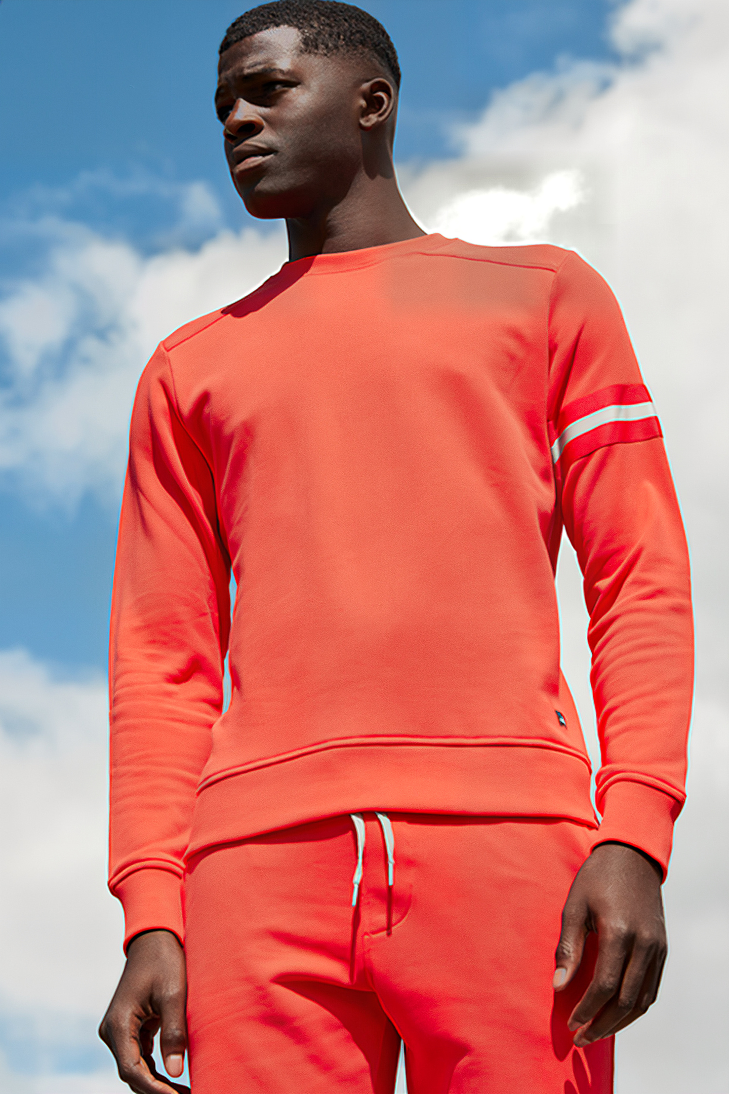 MOORE-BAND | CREW NECK SWEATER FLAME RED 1