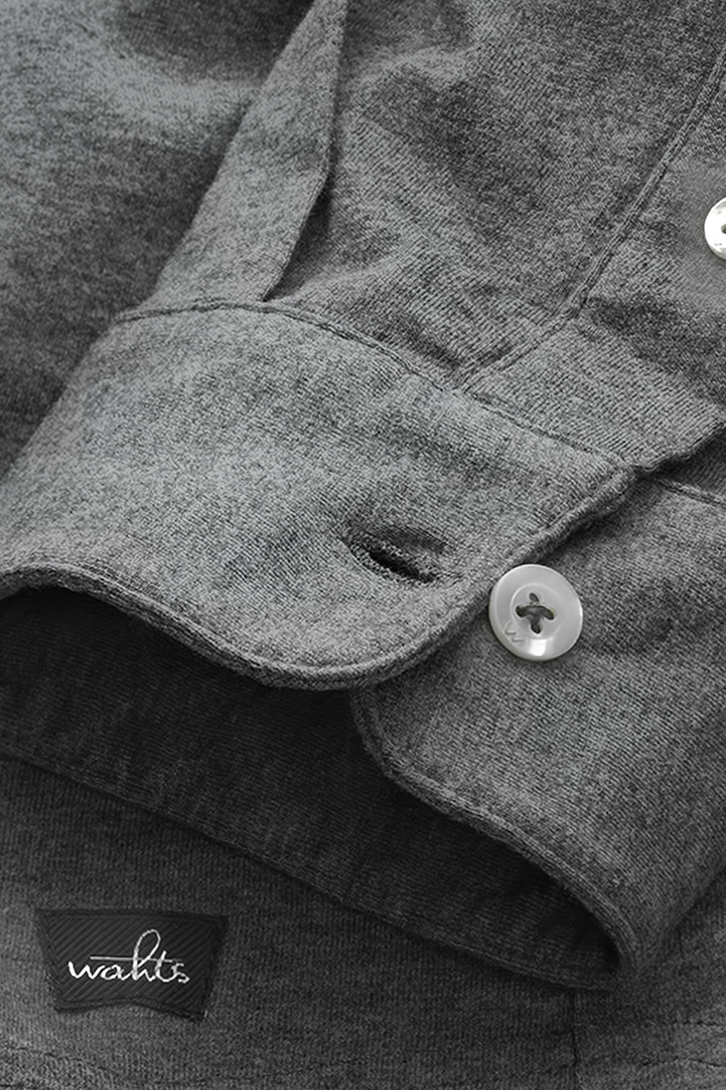 NORTON | TAILORED JERSEY POLOSHIRT DARK MARL GREY 2