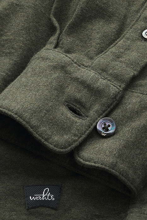 NORTON | TAILORED JERSEY POLOSHIRT DARK MARL GREEN 2