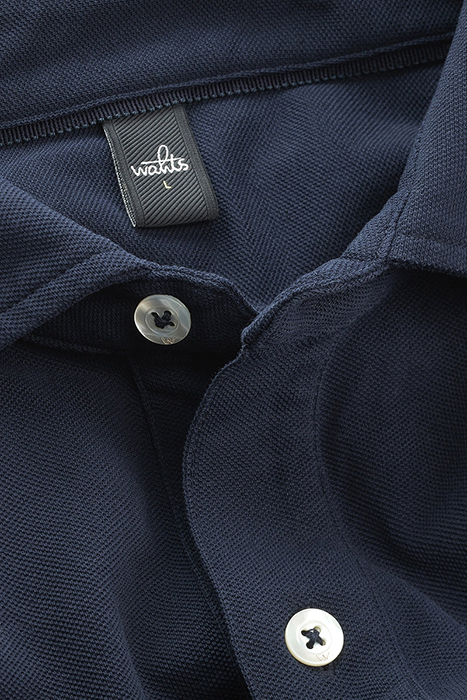 BROOKS | TAILORED PIQUÉ SHIRT NAVY BLUE 2