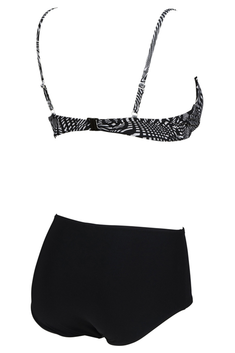W CLARA TWO PIECES C-CUP BLACK MULTI-BLACK 4
