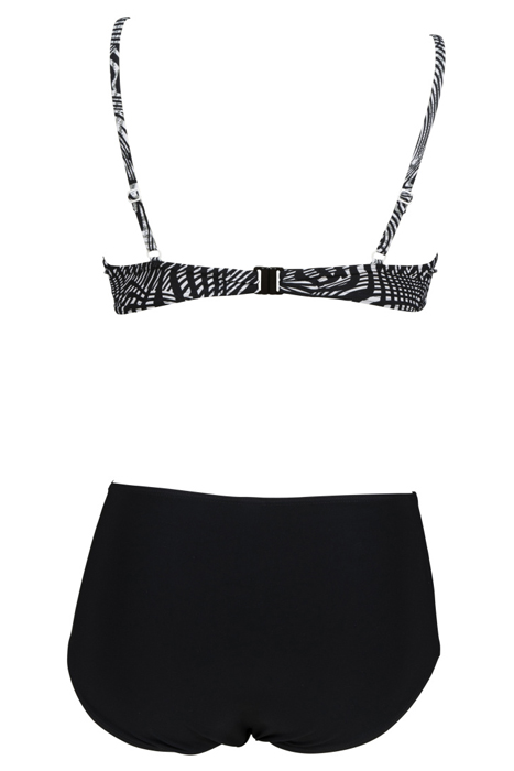 W CLARA TWO PIECES C-CUP BLACK MULTI-BLACK 2