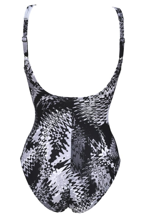 W ZORA U BACK ONE PIECE C-CUP BLACK MULTI 2