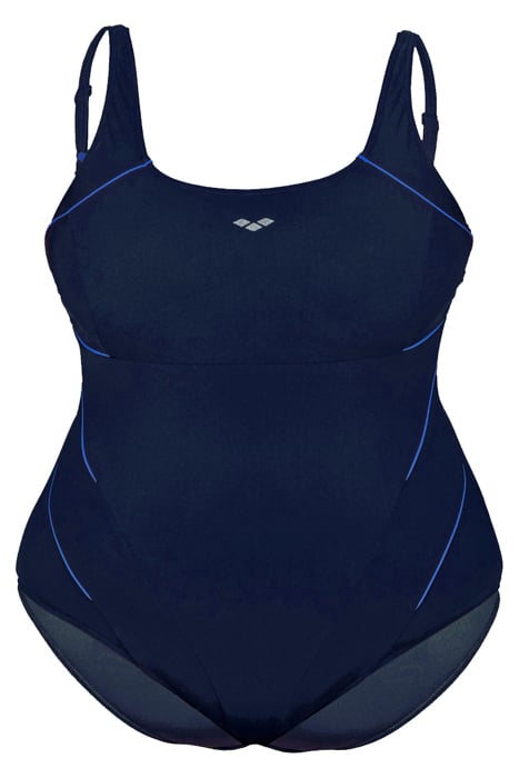 W JEWEL ONE PIECE PLUS NAVY-BRIGHT BLUE 3