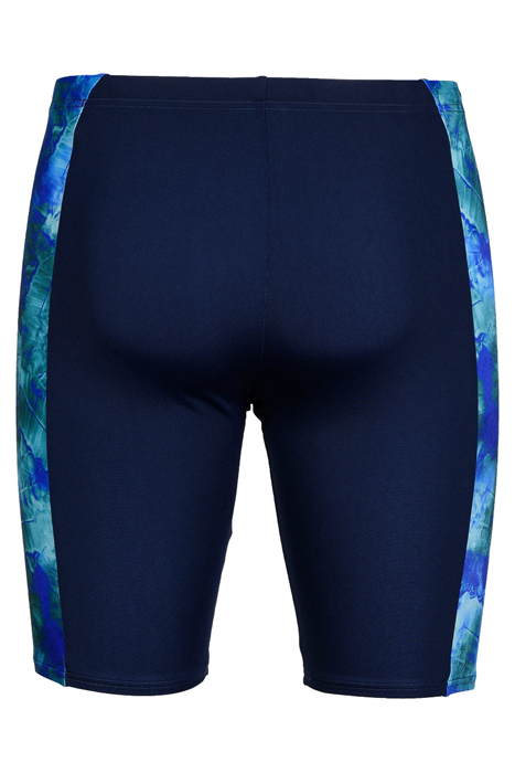 MEN'S SWIM JAMMER ALLOVER NAVY-NEON BLUE MULTI 5