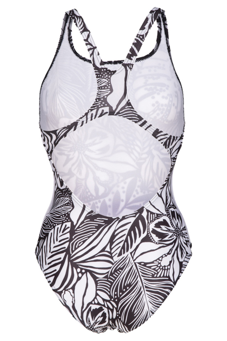 WOMEN'S SWIMSUIT SWIM PRO BACK ALLOVER BLACK MULTI 5