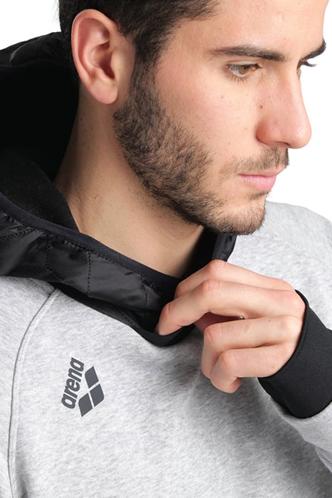 HOODED SWEAT TECH MEDIUM GREY HEATHER 9