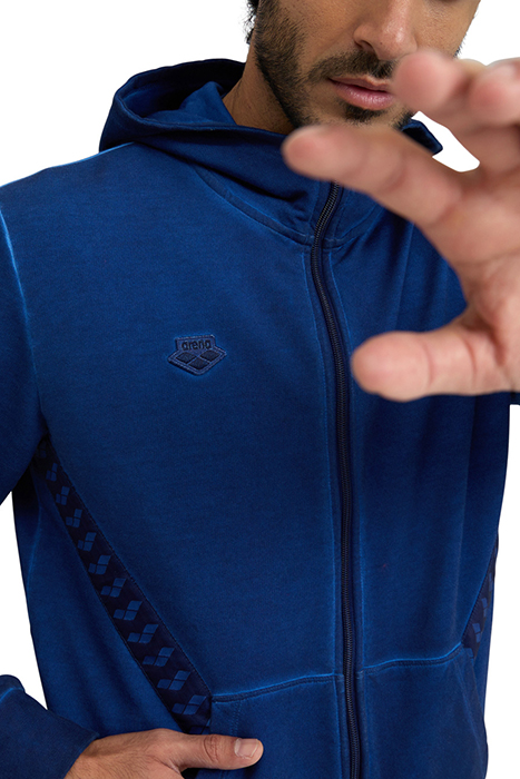 ARENA ICONS HOODED JACKET NAVY DELAVE-NAVY-WHITE 9