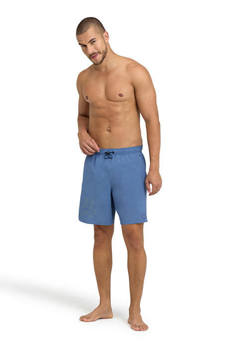 MEN'S ARENA EVO BEACH BOXER LOGO GREY BLUE 3