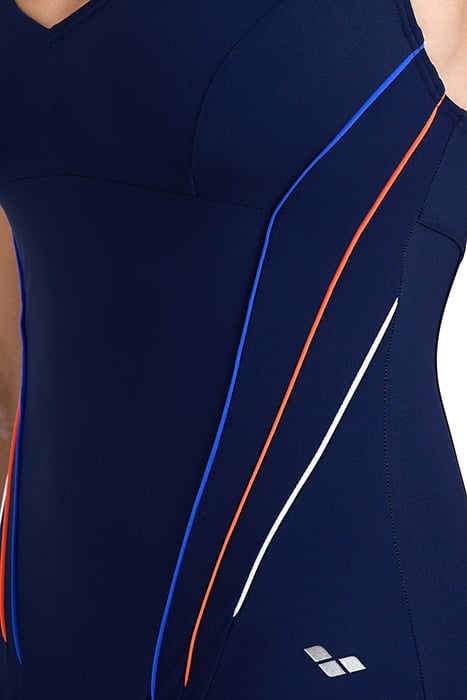 WOMEN'S BODYLIFT SWIMSUIT MARINA EYE BAC NAVY-BRIGHT BLUE-PE 9