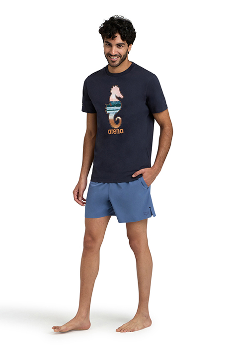 MEN'S ARENA EVO BEACH SHORT SOLID GREY BLUE 3