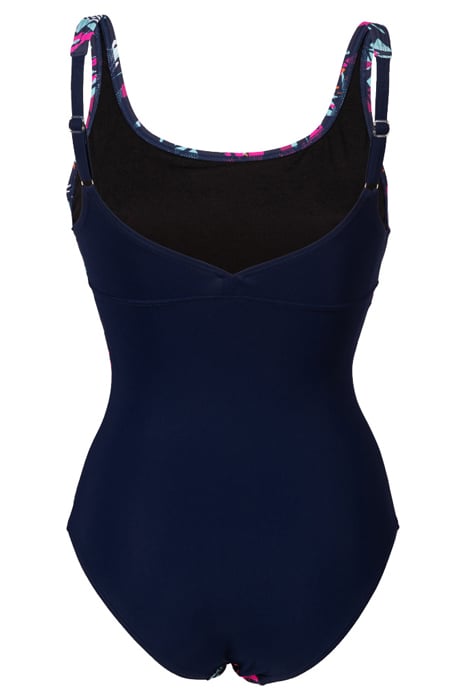 WOMEN'S BODYLIFT SWIMSUIT FRANCY WING BA NAVY-FREAK ROSE MUL 2