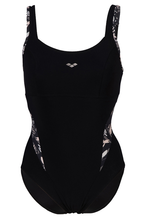 WOMEN'S BODYLIFT SWIMSUIT FRANCY STRAP B BLACK-WHITE MULTI 4