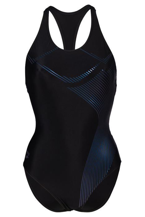 WOMEN'S ARENA GRAPHIC SWIMSUIT Y BACK BLACK 4