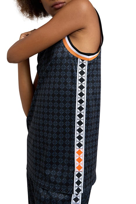 ARENA 50TH TANK TOP MESH REVERSIBLE BLACK-BLACK MULTI-WHITE- 9
