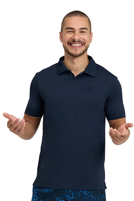 Arena Men's Poloshirt Solid Navy-aqua Maat: S | Poloshirts Outlet | Heren | Blauw