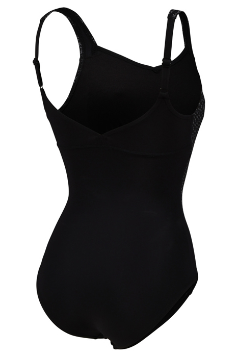 WOMEN'S BODYLIFT LAURA SWIMSUIT WING BAC BLACK-SILVER MULTI 7