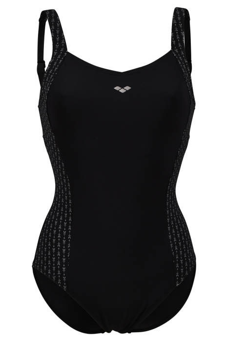 WOMEN'S BODYLIFT LAURA SWIMSUIT WING BAC BLACK-SILVER MULTI 4