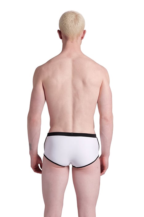 MEN'S ARENA CLASSIC SWIM LOW WAIST SHORT WHITE-BLACK 2